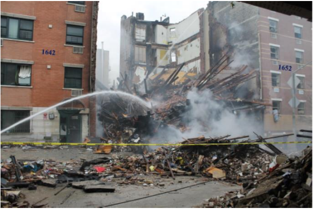 Buildings 1644 and 1646 Park Avenue in New York City after March 12, 2014,  explosion